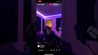 Toosii recording new song on ig live + snippets