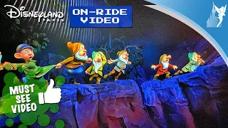 Snow White and the Seven Dwarfs on ride at Disneyland Paris 2023
