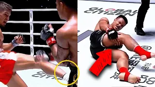 NASTY Leg Kick Knockout 😵 Furkan Karabag vs. Revo Sor Sommai