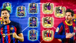 New Barcelona X Old Barcelona - Special Squad Builder! We Got Messi, Lewandoski!! FIFA Mobile 23