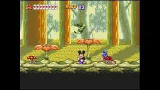 World of Illusion  (Sega Mega Drive) #2 - Stage 1 : Enchanted Forest (Mickey playthrough)