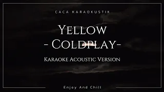 Yellow - Coldplay  ( Karaoke Acoustic Version )