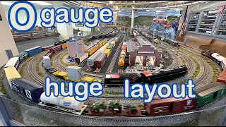 Big Model Railroad Layout O Gauge: Masonic Village & Elizabethtown Model Railroad Club