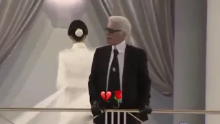 Kendal Jenner and Karl Lagerfeld
