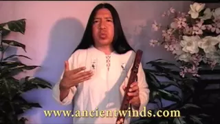 How to play a native american flute (Echo Sound)