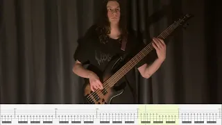 Symphony X- Fool's Paradise (bass cover with on-screen tabs)