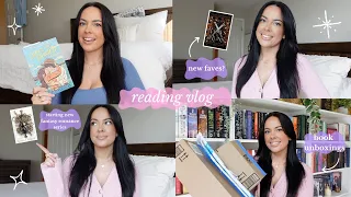 reading vlog 📖🌷I read 3 books, book unboxings, & new favorites