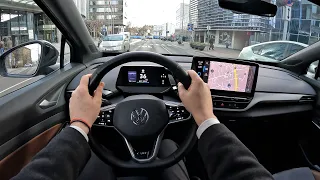 2022 Volkswagen ID.4 [1st Max] 204HP - POV Test Drive - Lithuania car of the year 2022 participant
