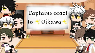 Captain Squad Reacts to Oikawa Pt.2 // GCRV // Gacha Club // Haikyu!! // Iwaoi