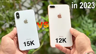 iPhone X vs iPhone 8 Plus in 2023 🔥 | Best iPhone To Buy Second Hand? (HINDI)