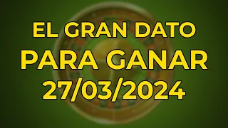 DATOS PARA LOTTO ACTIVO LA GRANJITA Y GUACHARO 27/03/2024