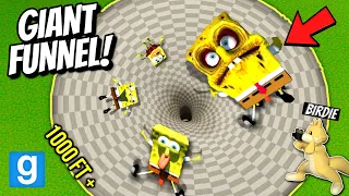 SPONGEBOB vs INFINITE FUNNEL!! 🕳 (Gmod Challenge)