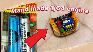 How to make 1/64 scale Engine bay #Hondaengine164#hotwheelsengine#164engine