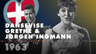 DANSEVISE - GRETHE & JØRGEN INGMANN (Denmark 1963 – Eurovision Song Contest HD)