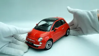 Fiat 500 C red Welly 1/18