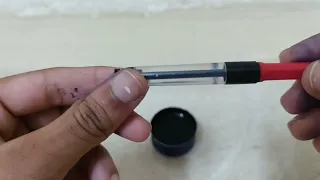 how to refill the ink in flair inky panda pen with its ink filler.