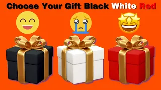 Tricky Choice: Black, White, or Red? Find Out Your Luck! 😱 | Choose Your Gift Wisely | Quizzer Nancy