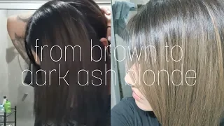 Dying My Hair Dark Ash Blonde Using Box Dye