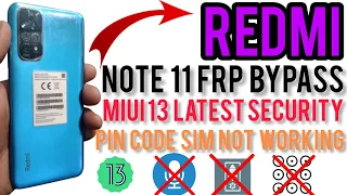 Redmi note 11 frp bypass latest security 2024 MIUI 13 frp remove without pc