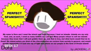 Dora’s speech slowed down