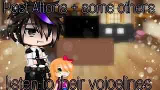 Past Aftons + some others react to their voicelines / My AU /FNAF/ gacha_duvar / #aftonfamily #fnaf