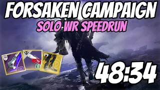 Destiny 2: Forsaken Campaign NG+ Solo WR Speedrun [48:34]