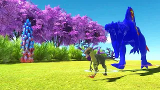 DANGEROUS FOREST SUPERMAN SPINOSAURUS - RUN AWAY TO SAFE ZONE - Animal Revolt Battle Simulator