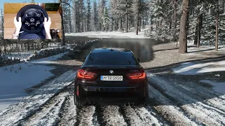 Forza Horizon 4 - 900HP BMW X6 M - SNOW OFF-ROAD with Steering Wheel + Pedals - 1080p60FPS