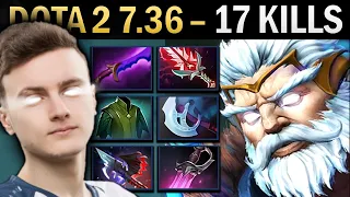 Zeus Gameplay Miracle with 17 Kills and Manta - Dota 2 7.36