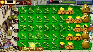 Threepeater vs Zombies game play in plants vs Zombies survival day||susmitagaming