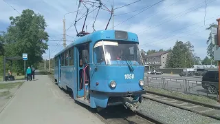 Поездка на Московском трамвае 🚋 Татра Т3SU-MTTЧ-1050. 7 маршрут. 02.06.24.