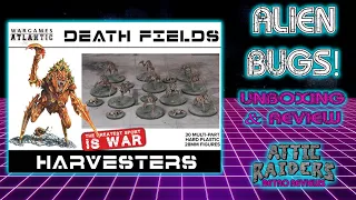 Wargames Atlantic: Death Fields Harvesters (2023) Unboxing & Review - Sci-Fi Alien Insect Miniatures