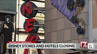 Disney stores and hotels closing