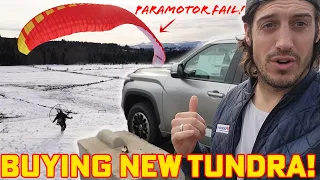 Buying the 2022 Tundra & Launching my Paramotor the hard way 😬