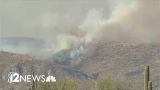 Wildcat Fire continues to burn in the Tonto National Forest