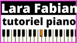 Je t'aime[Lara Fabian] Piano TUTORIEL Début-Intermédiaire