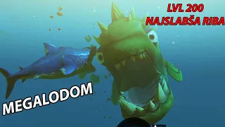 LVL 200 Z NAJSLABŠO RIBO | Feed and Grow Fish