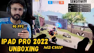 ipad pro M2 Chip (2022) 11 inch Unboxing & Pubg Test | Best Device for gaming Handcam & Sensitivity.