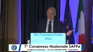 7° Congresso Nazionale SAPPe Intervento On. Francesco Paolo Sisto