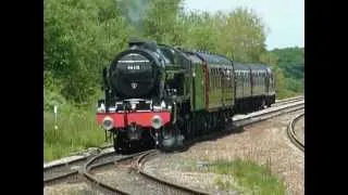 46115 Scots Guardsman with Olympic Flame Special at Eaglescliffe 20/6/12