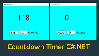 How to create a Countdown Timer using C#.NET | Windows Form Tutorial