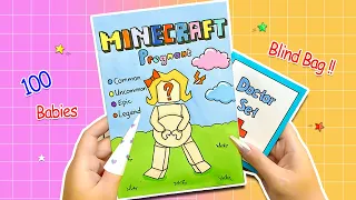 [🐾paper diy🐾] Roblox MINECRAFT Pregnant Compilation 로블록스 Outfit Blind Bag 블라인드백 | ASMR DIY Paper