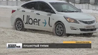 Транспортный коллапс из-за снегопада в Нижнем Новгороде