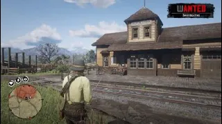 Red Dead Redemption 2 Arthur causing a ruckus