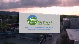 City Council Work Session: September 25, 2019