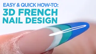 Easy and Quick How To: 3D French Nail Design