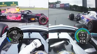 Hamilton's bad day: Hit Albon & lost drag race to Gasly