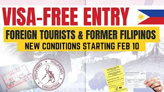 FORMER FILIPINOS & FOREIGN TOURISTS: 6 CONDITIONS FOR ENTRY STARTING FEB 10 (IATF RESO 160)