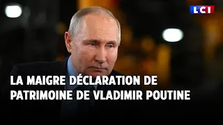 La maigre déclaration de patrimoine de Vladimir Poutine