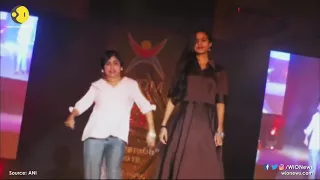 Differently-abled walk ramp in a special fashion show in Gujarat